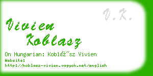 vivien koblasz business card